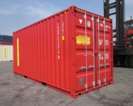 Contenedor de envío de 20 pies High Cube (rojo)