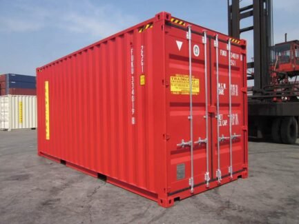 Contenedor de envío de 20 pies High Cube (rojo) - Imagen 2
