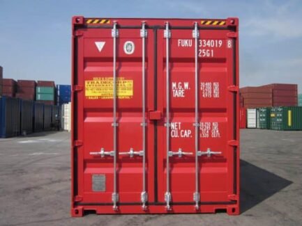 Contenedor de envío de 20 pies High Cube (rojo) - Imagen 3