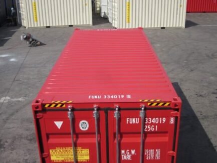 Contenedor de envío de 20 pies High Cube (rojo) - Imagen 6
