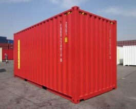 Contenedor de envío de 20 pies High Cube (rojo)