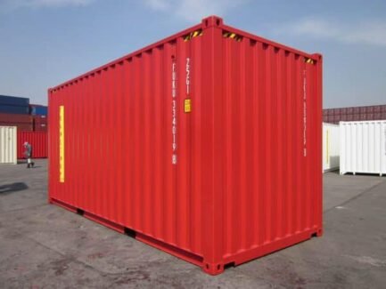 Contenedor de envío de 20 pies High Cube (rojo)