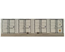 NOUVEAU CONTENEUR HC 40PI AVEC 4 PORTES D’ACCÈS OUVERT